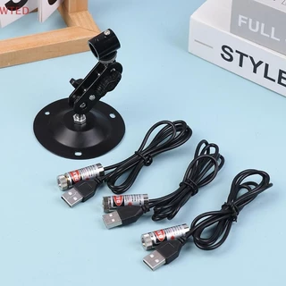 (WTED) 12mm 5mw Foco Ajustável Diodo Vermelho Módulo Laser Industrial Posicionamento Cabeça De Cobre Com Linha USB 650nm