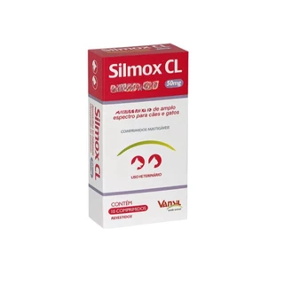 Silmox CL 50mg caixa com 10 Comprimidos Para Cães Vansil em Oferta na Shopee