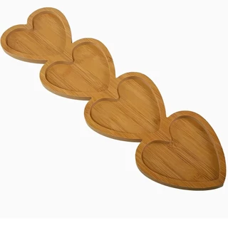 Bandeja de MDF Petisqueira 4 Corações DC1151 - Yoss