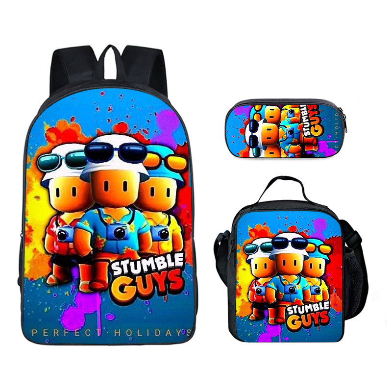 Stumble Guys anime kit mochila escolar infantil 5-12 anos menino menina ...