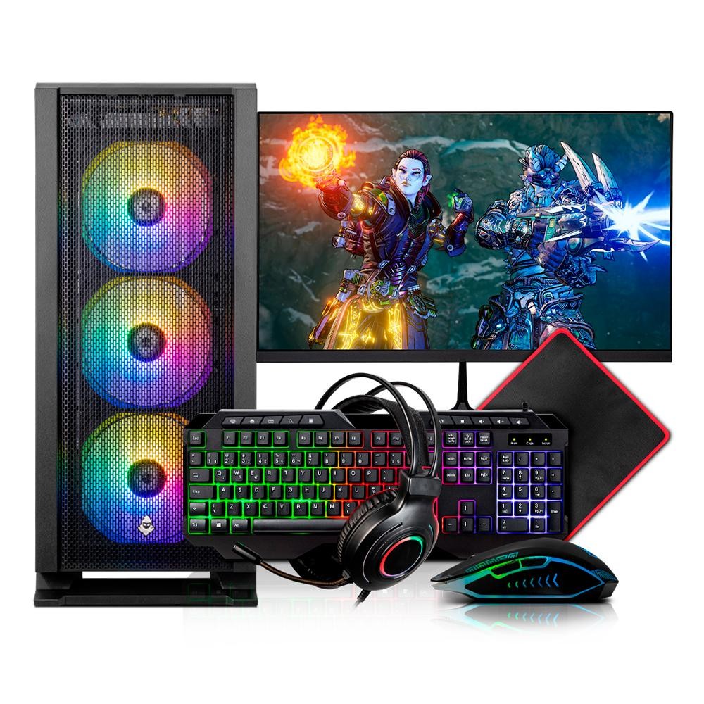 PC Gamer Completo Mancer, Intel i5 8ª Geração, RX 5700 XT 8GB