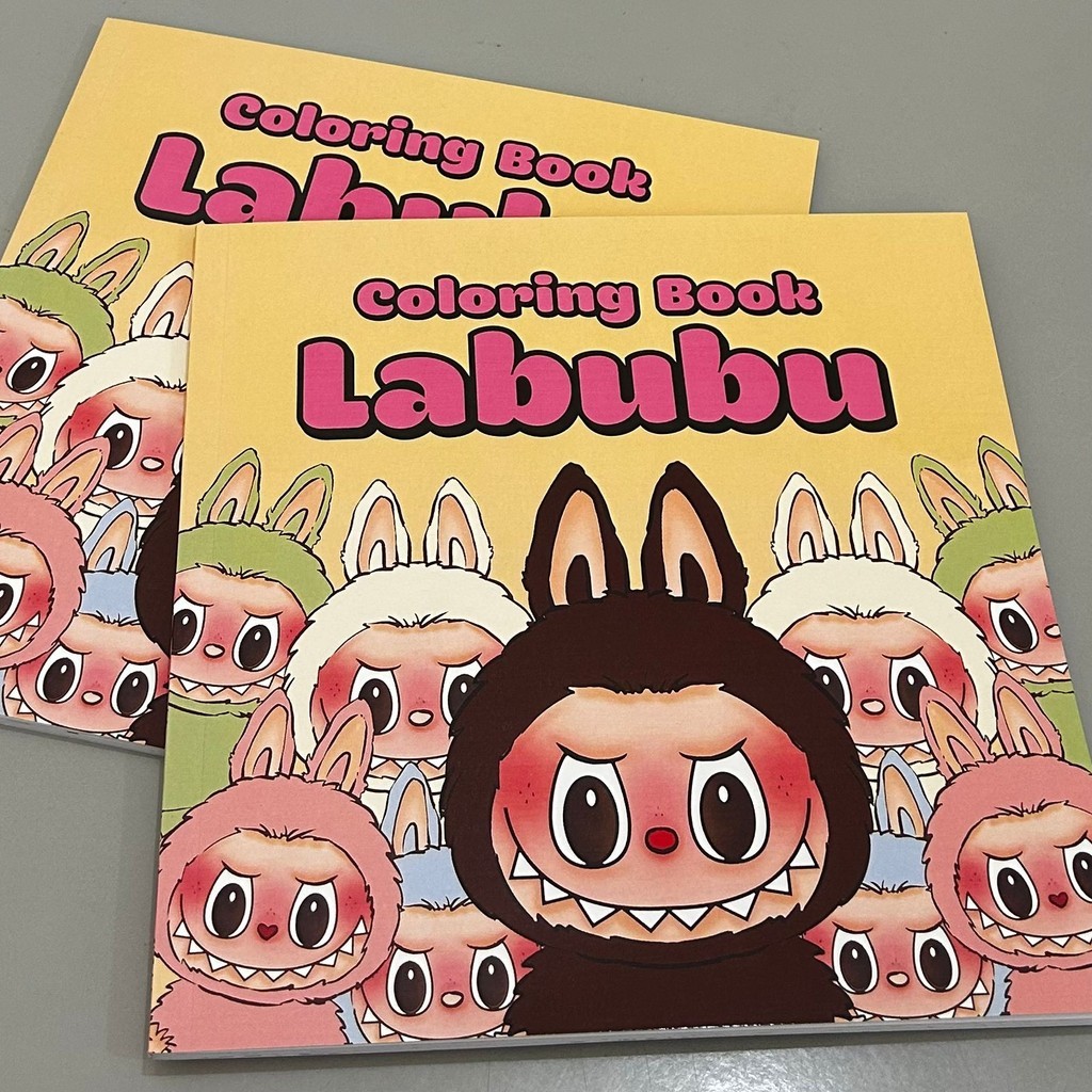 Livro de Colorir labubu Caderno de Desenho Pintura Coloring Book ...