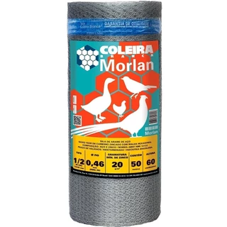 Tela Coleira Branca para Viveiro ½x26x0,60m 50m em Oferta na Shopee