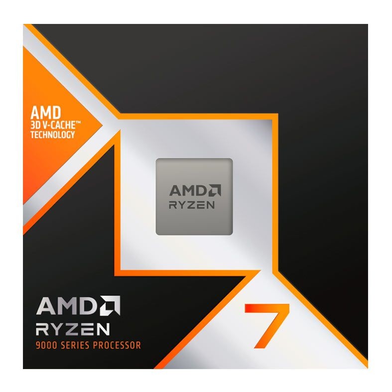 Processador AMD Ryzen 7 9800X3D, 8-Core, 16-Threads, 4.7GHz (5.2GHz Turbo), Cache 104MB, 100-100001084WOF