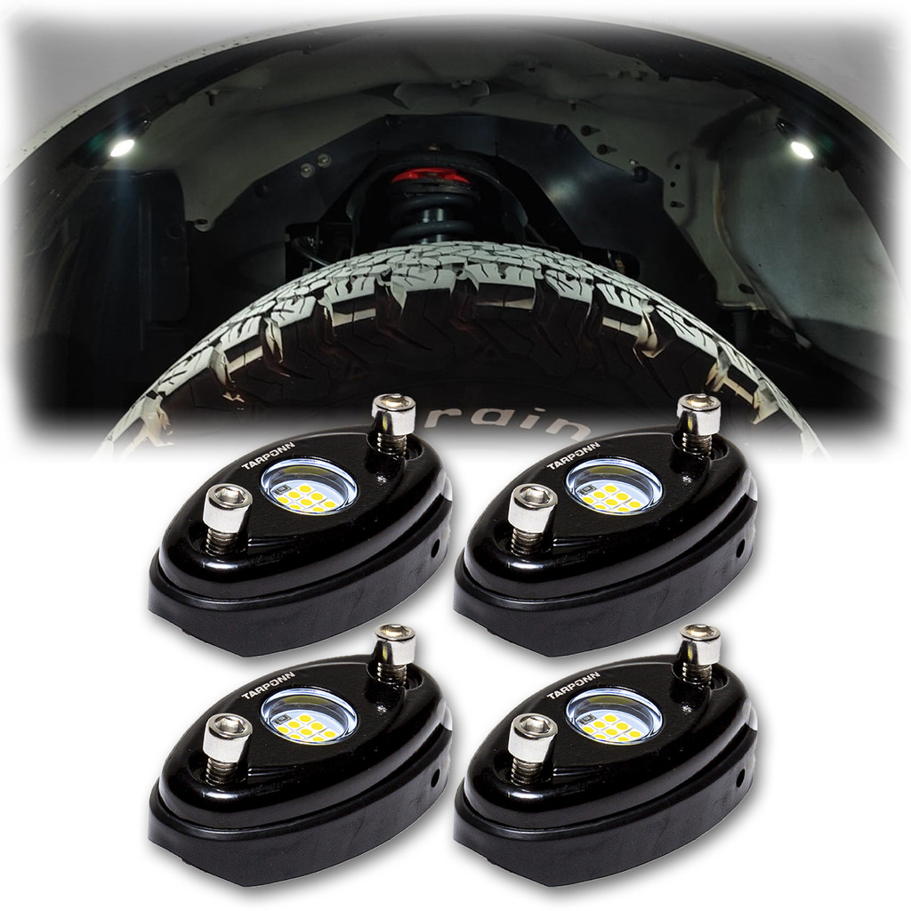 LUZ×RODA PEACE ONE XIX L/S PRA SET Kit 4 Rock Light Luz de Por Na Caixa de Roda Camionete Enfeite Dod