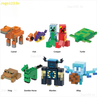 Minecraft Building Blocks Brinquedos Educativos Para Crianças Montam Minifiguras