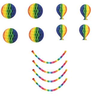 Kit Junina Completa 4 Balão, 4  Esfera, 4 Corrente Sanfonada em Oferta na Shopee