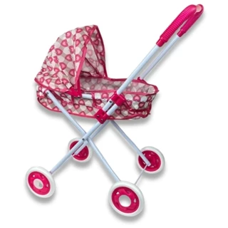 Carrinho De Boneca Bebe e Berço Brinquedo Infantil - Castela