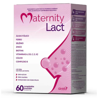 Maternity Lact Suplemento para Lactantes com 60 Cápsulas Airela em Oferta na Shopee