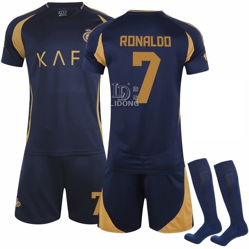 2024-25 Temporada Al-Nassr FC Away Camisa Esportiva Infantil Cristiano