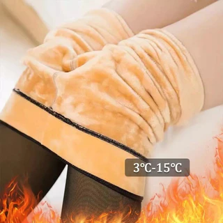 Kit 2 Peças Meias-Calças Térmicas Femininas – Efeito Translúcido/ Forro de Lã Quente/ Look Fino Com Calor Invisível - WL em Oferta na Shopee