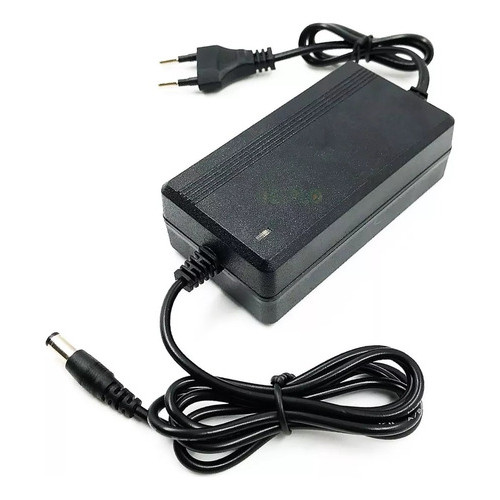 Fonte 12v 5a Bivolt Preta 5 Amperes Plug P4 Fita Led CFTV Câmeras