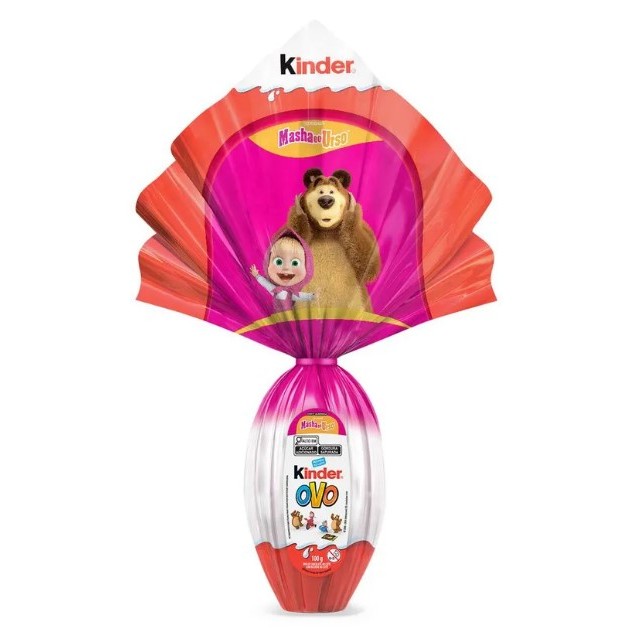 Kinder Ovo de Páscoa Masha e o Urso 100 g com 1 Surpresa - Chocolate Ao ...