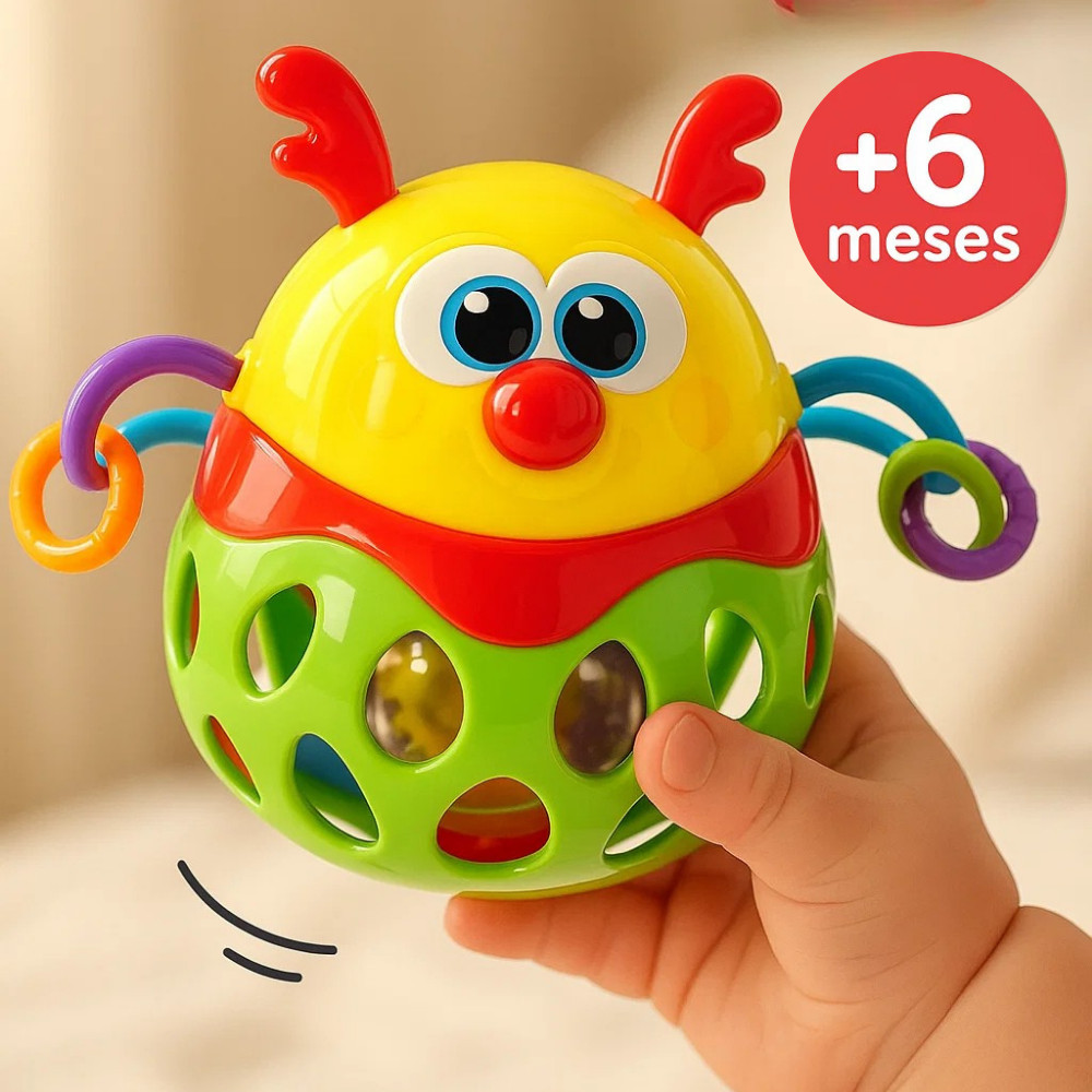 Brinquedo chocalho infantil para bebê sensorial colorido interativo ...