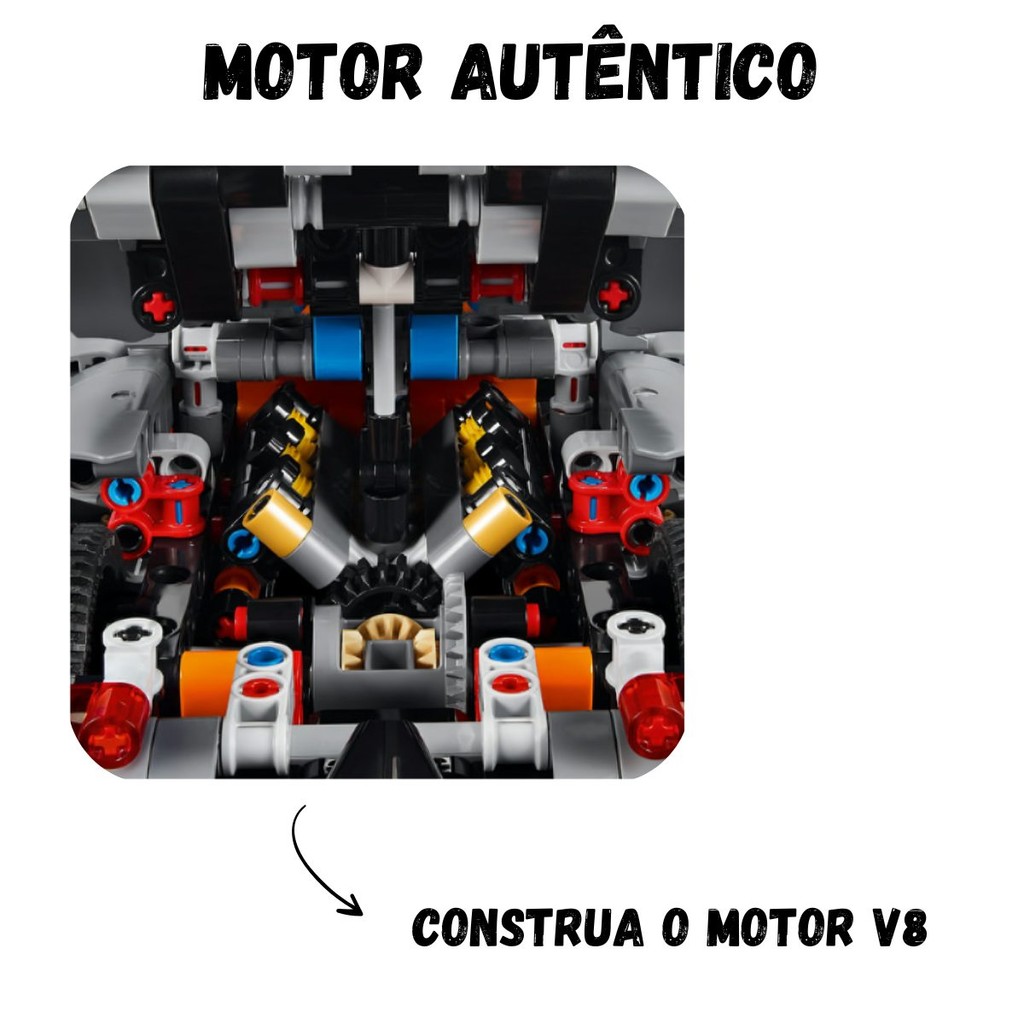 Lego Technic Koenigsegg Jesko Absolut Cinza 801 Peças 42173
