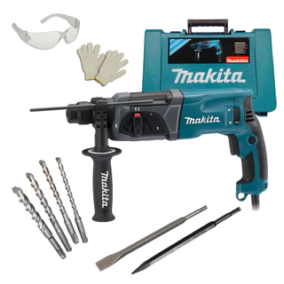 Martelete Combinado Hr2470 Sds 800w Makita + Acessórios