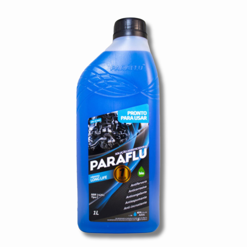 SOLUCAO PARAFLU - BIO FLUIDO P/USO HIBRIDO LONG LIFE AZUL 12X1 | Shopee ...