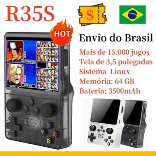 Console De Jogos Retrô R35S , 64 Gb , Tela Colorida IPS De 3.5 Polegadas , Presente Para Meninos , Sistema Linux , Adequ