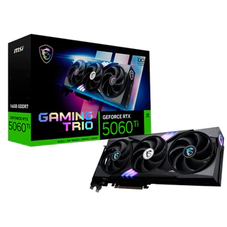 Placa de Vídeo MSI RTX 5060 Ti 16GB GDDR7 128 Bits Gaming Trio OC MSI 912-V535-030