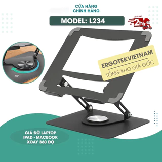 Ergotek L234 Suporte Giratório Para Laptop De 360 Graus-Altura Ajustável-Prateleira-Macbook Ipad [Mais Barato Que OTree