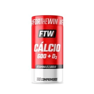 Cálcio 600+D3 Pote 180 Cápsulas - FTW