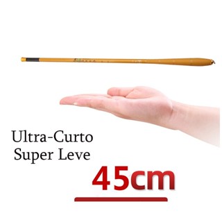 Ultra Curto Vara De Pesca Telescópica Fibra Carbono super Leve 1 8m 2