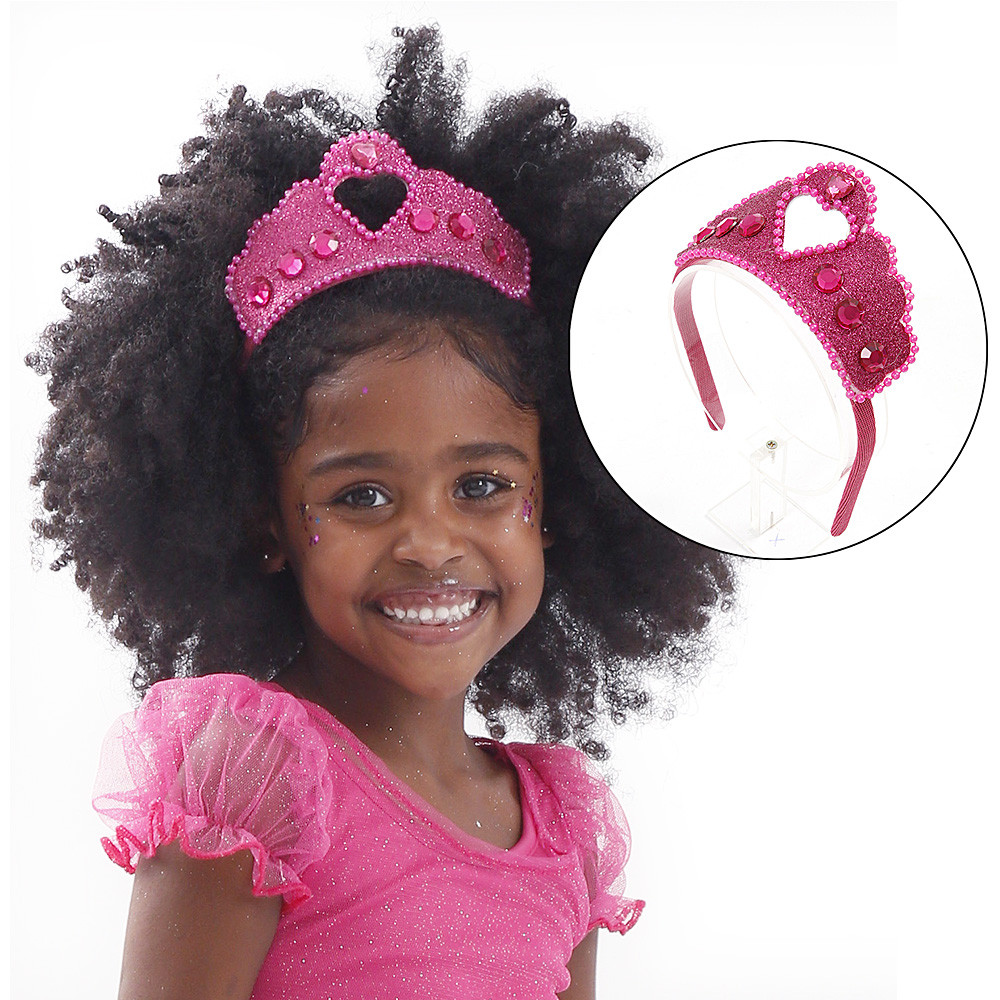 Tiara Coroa de Princesa Pedras Brilhantes Infantil Realeza Tango