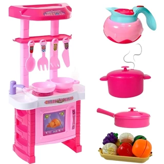 Kit Cozinha Interativa Som Luz Fumaça Frutinhas Crec Crec Castela