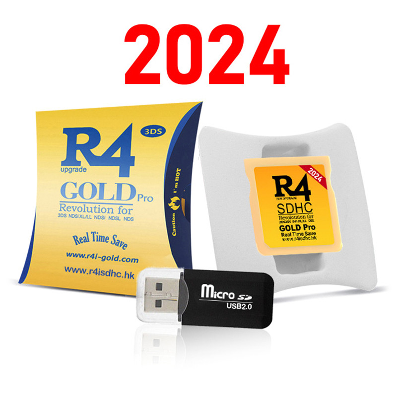 [coz] 2024 Para Cartão De Jogo Nds R4i Sdhc Tf R4 Ouro Pro Videogame 