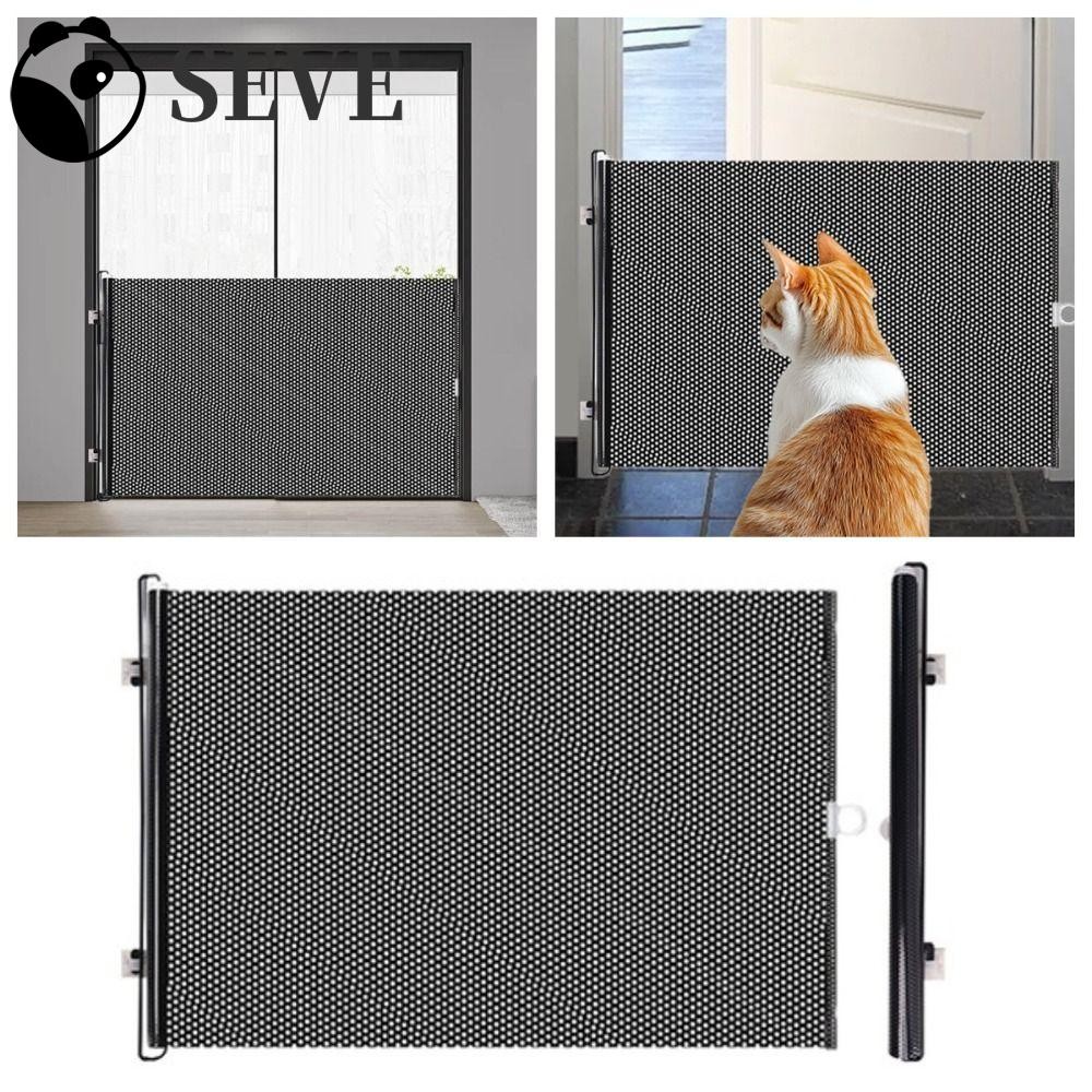Portão De Cerca Retrátil SEVE , Universal De Rede Para Animais De Estimação , Barreira Com Gancho , Gabinete De Seguranç