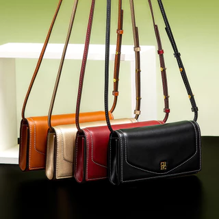 Bolsa Crossbody Feminina Primavera Nova Flip Pequena Quadrada Simples Alça De Carteira De Negócios Destacável