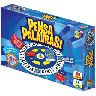 JOGO PENSA PALAVRAS 110 CATEGORIAS GGB BRINQUEDO MESA STOP CARTA TRAVA LETRAS BASTA TAPPLE TABULEIRO