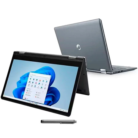 Notebook Vision C 11.6 HD Celeron N4020 4GB SSD 128GB eMMC Windows 11 Pro Cinza C4128BP 1