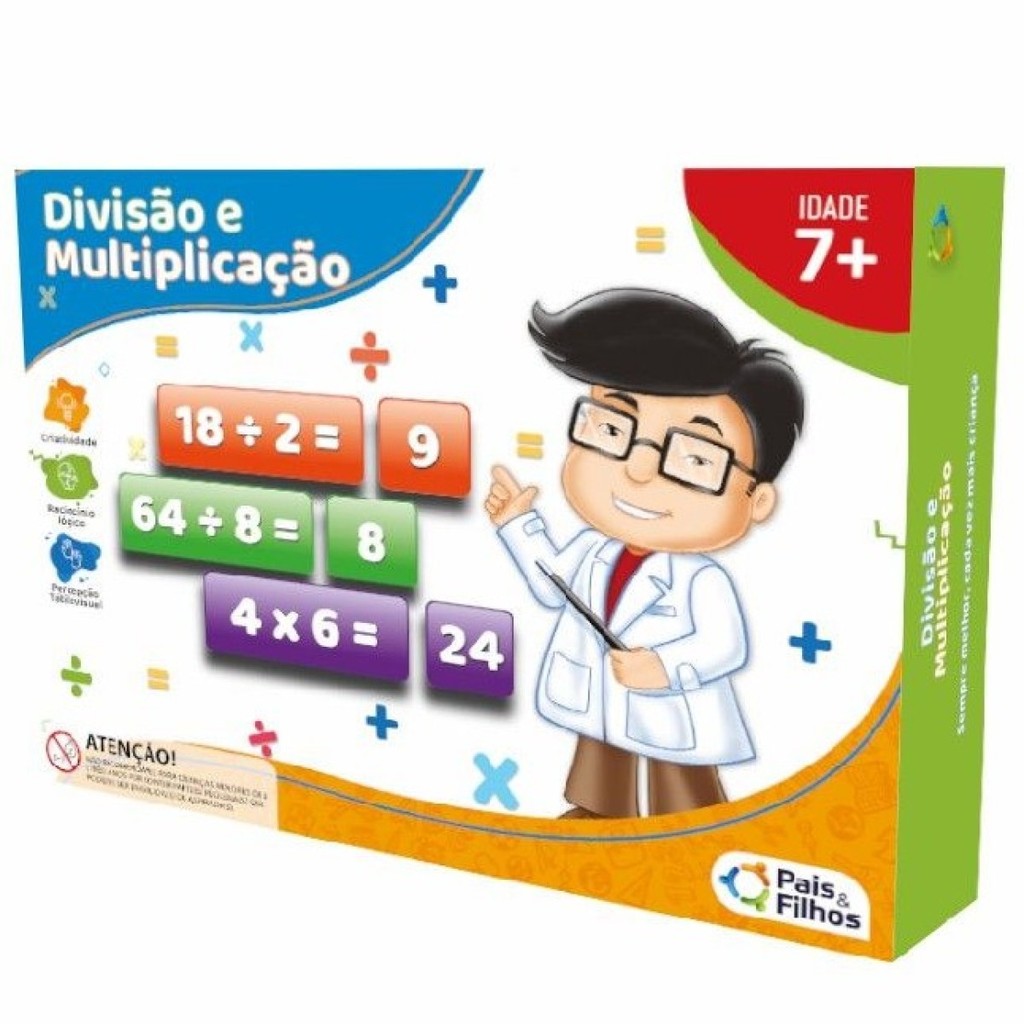 Jogo Educativo Matemática Aprendendo Divisão E Multiplicação +7 anos ...