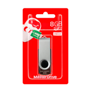 Pendrive 8GB MasterDrive USB 2.0 BigBlack