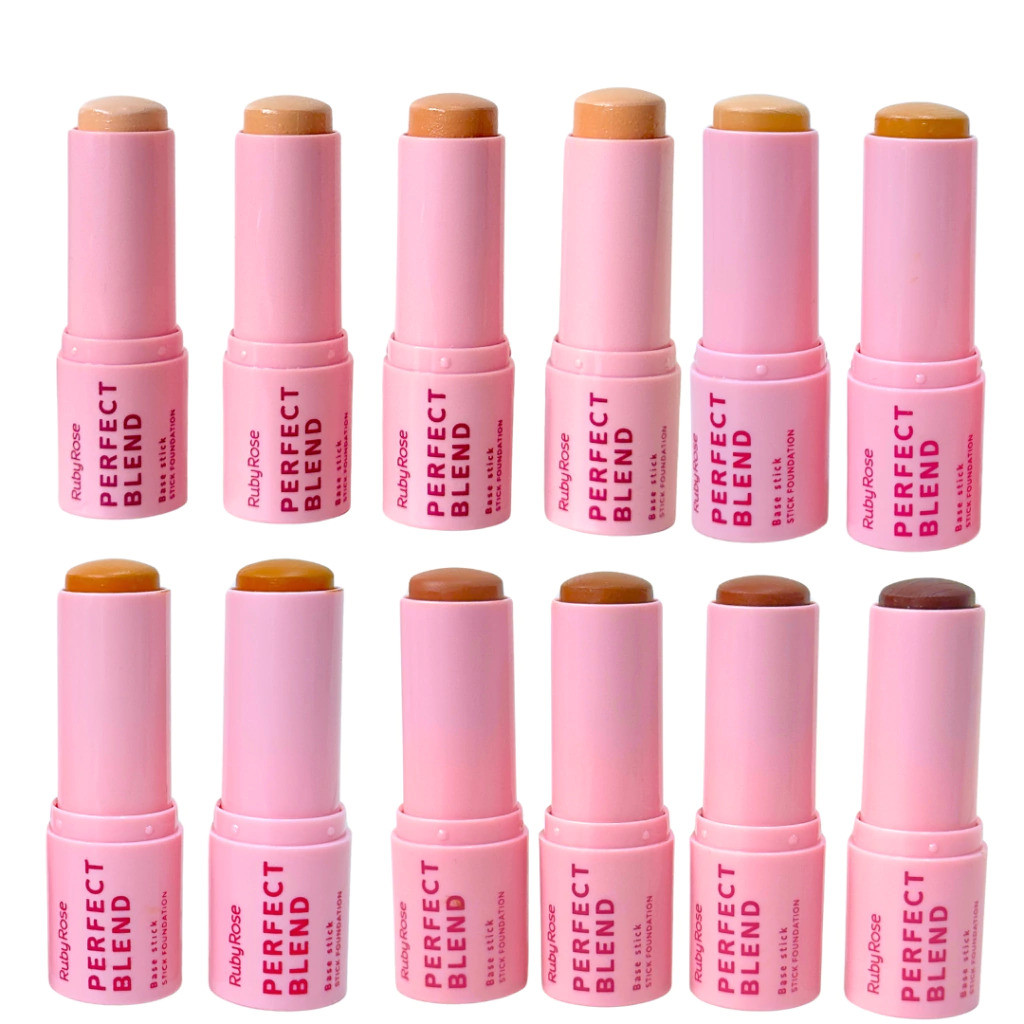 Base Stick Ruby Rose Perfect Blend – Cobertura Média e Textura Leve ...
