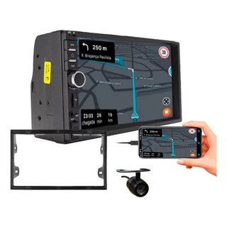 KIT CENTRAL MULTIMIDIA MP5 7 POL CÂMERA DE RÉ POLO FIESTA ECOSPORT GOLF 1999 A 2013