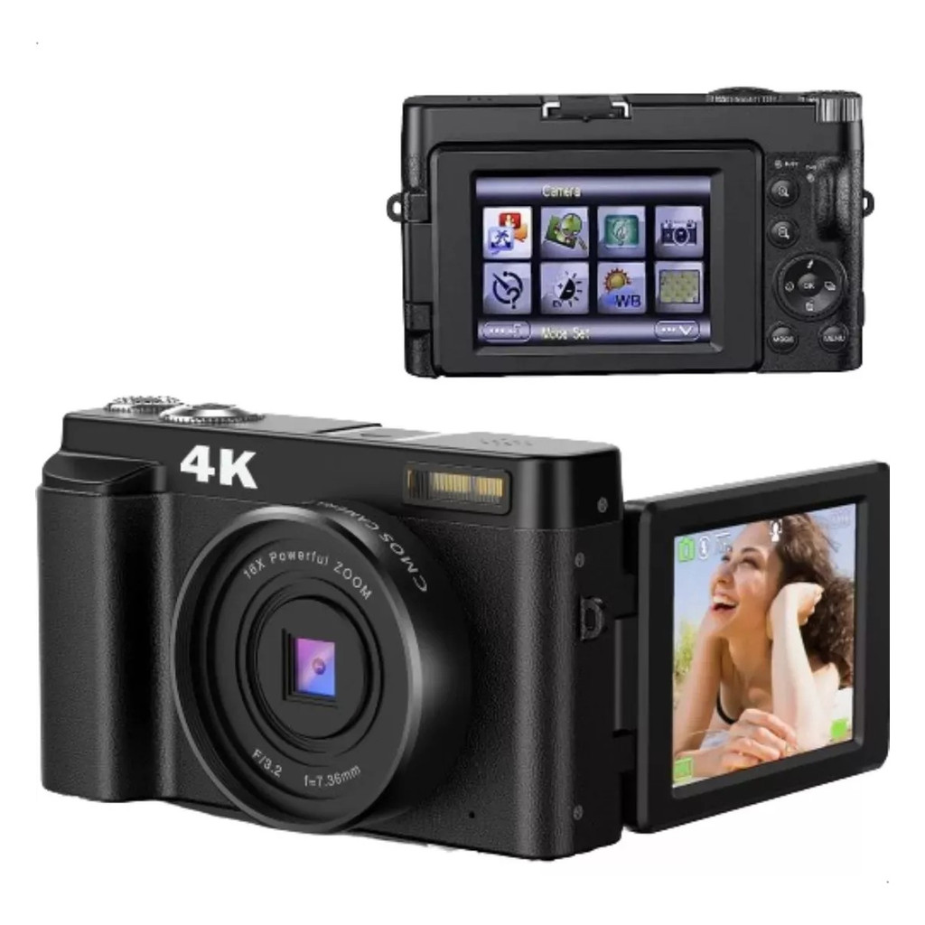 Camera Fotografica 4k Filmadora Foto Video HD Webcam | Shopee Brasil