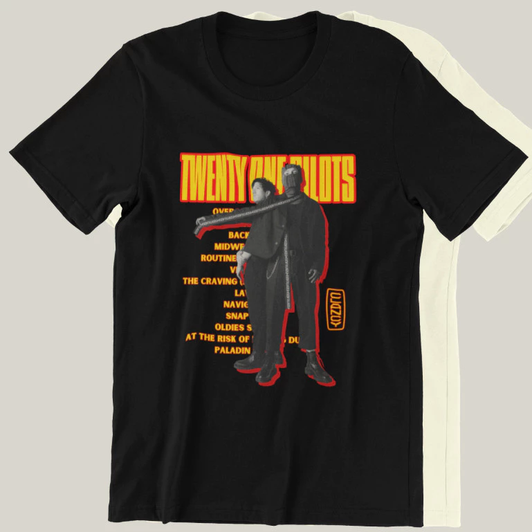 CAMISETA CAMISA CLANCY TWENTY ONE PILOTS ALGODÃO TWO