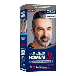 Tintura Bozzano Biocolor Homem Redução dos Grisalhos em Oferta na Shopee