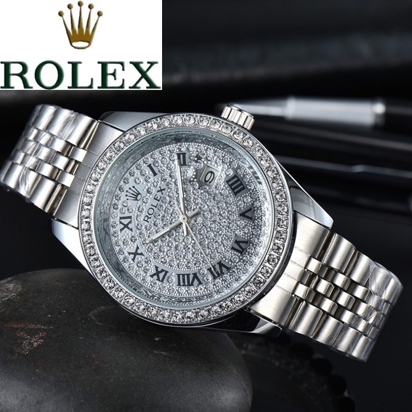 2025 Rolex_s Moda Masculina Relógio Pulseira De Aço Inoxidável Luxo ...