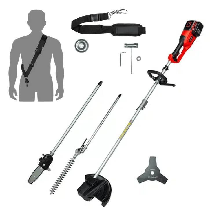 Roçadeira Multifuncional Com 2 Bateria De 18 V Tbt18+18mt-k