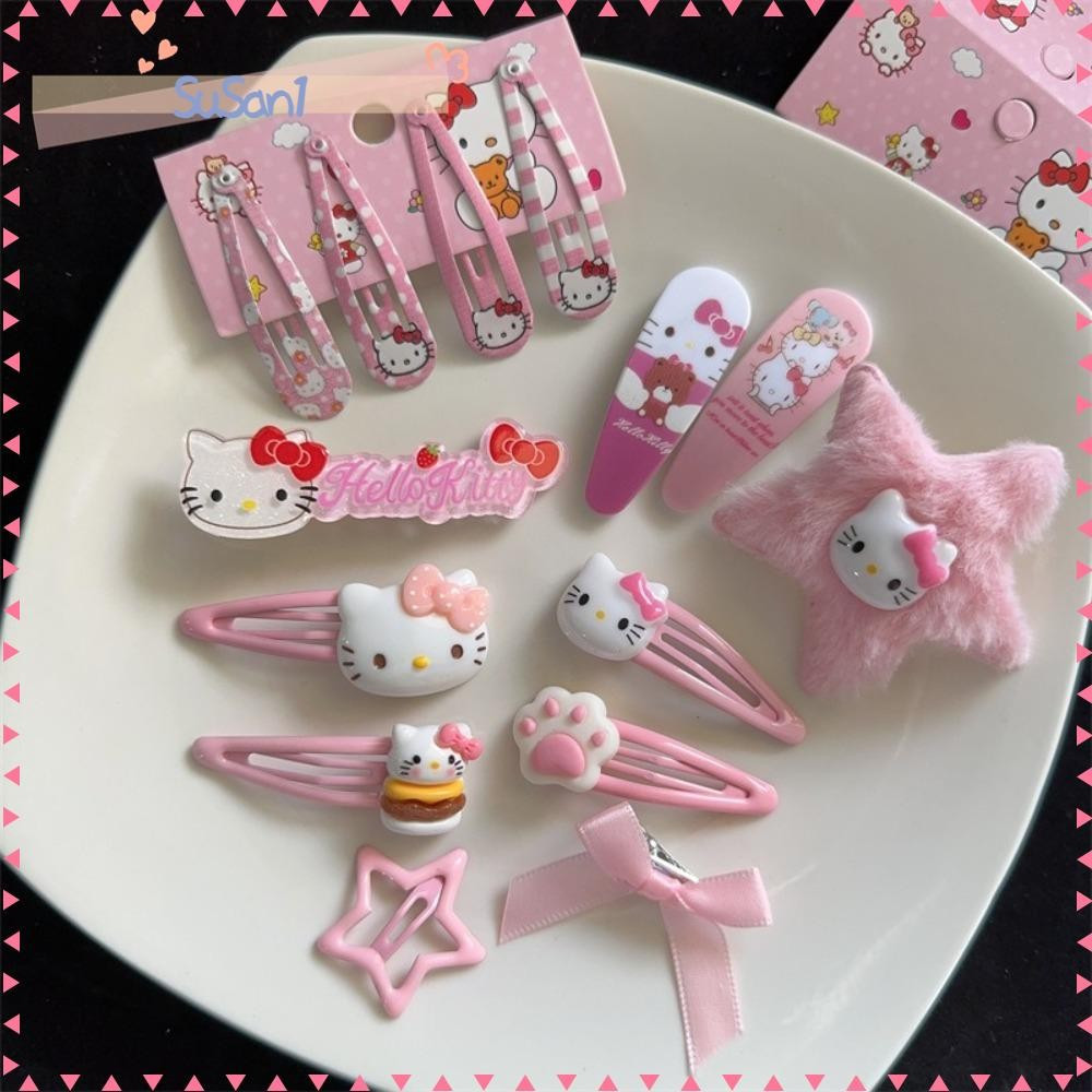 Conjunto De Grampos De Cabelo LUCKY-SUSAN1 , Presilhas Kuromi