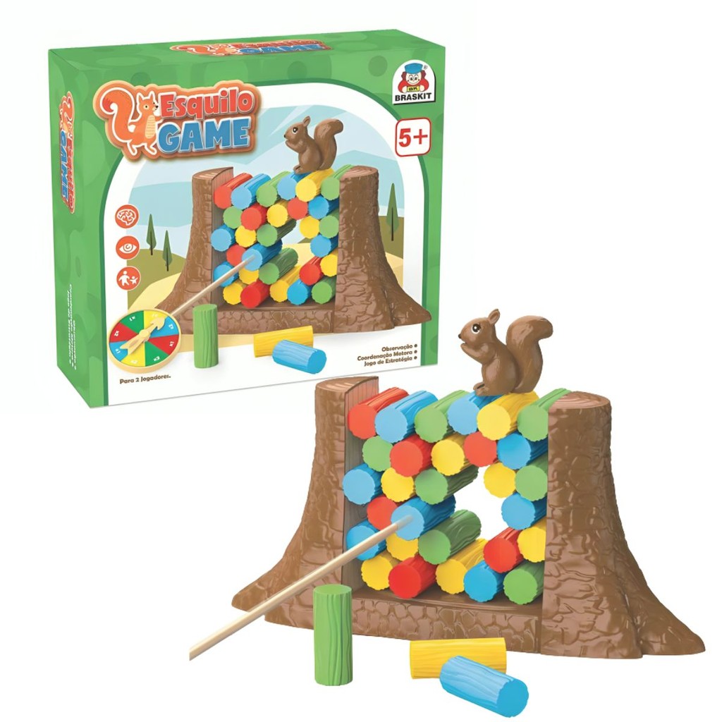 Jogo Educativo Esquilo Game 1207 - Braskit | Shopee Brasil