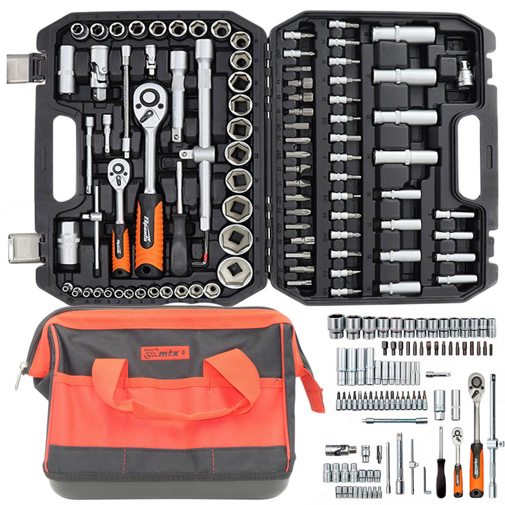 サンソリットセット Kit Jogo de Ferramentas 94 Peças Soquete Encaixe 1/2 e 1/4 Sparta