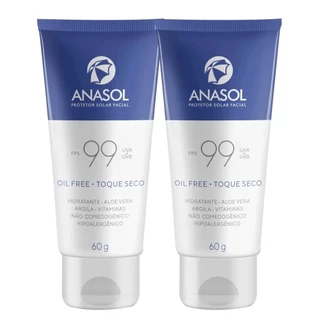 Kit 2 und Anasol Protetor Solar Facial FPS 99 60g em Oferta na Shopee