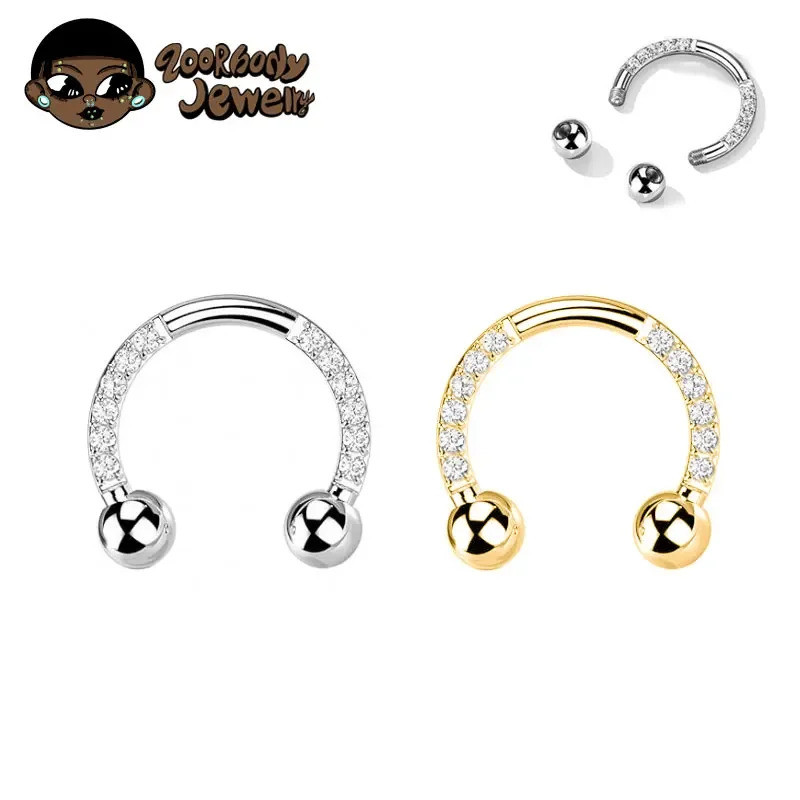 Orecchini Daith Setto Anelli Naso 8 Mm Piercing Tragus Cerchio