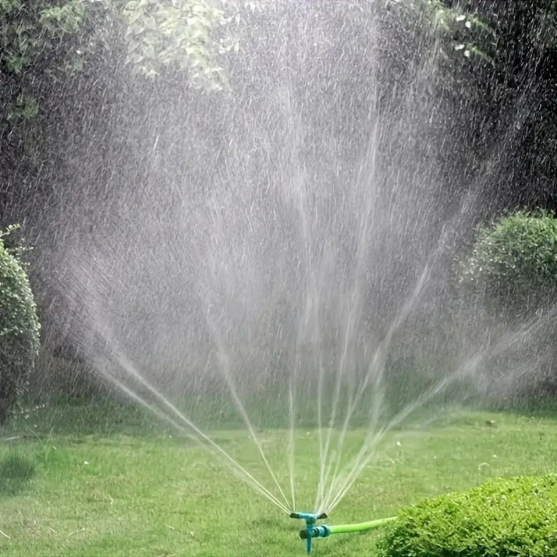 Irrigador Giratório Aspersor Jato Com Espeto Jardim Horta Canteiro Mangueira