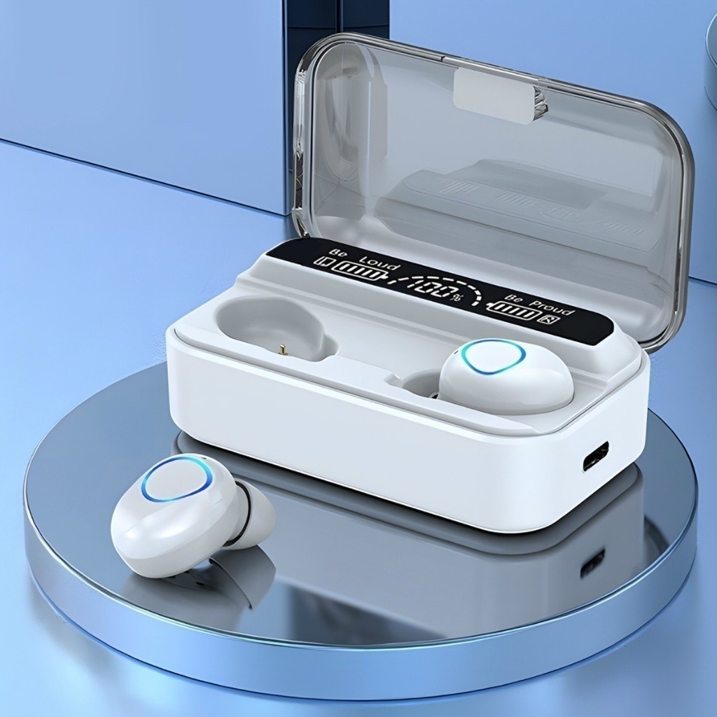 Fone De Ouvido bluetooth 5.1 M10 Sem Fio tws Estéreo Com Pod Carregador anjgg