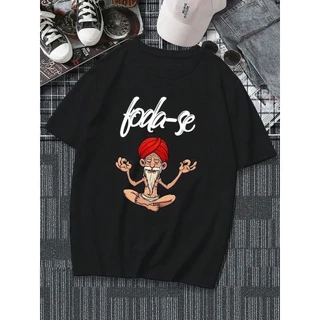 [Camiseta Premium em Algodão Puro]SISI Camiseta Estampada Unissex F*da cropped verão feminina plus size t shirt
